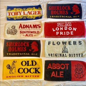 Collectible Vintage Pub/Beer Towels- set of 8